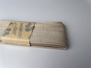 Jersey skråbånd - sand, 20 mm og 3 meter